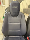 2010-2015 Chevy Camaro SS Black/Blue Leather Seats Front & Rear Coupe