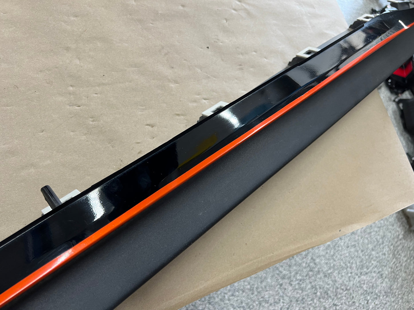 2015-2023 Ford Mustang GT Ecoboost LH Driver Side Skirt Molding "Orange"