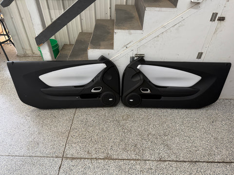 2010-2015 Chevrolet Camaro SS RH LH Pair Door Panels "White" Inserts