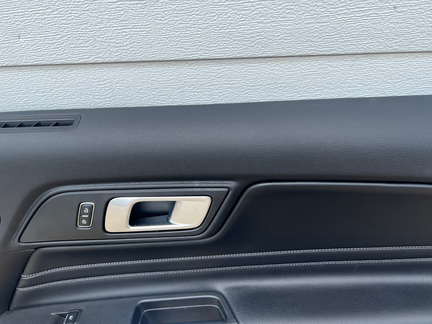 2018-2023 Mustang GT V6 EcoBoost RH Passenger Leather Insert Door Panel Soft