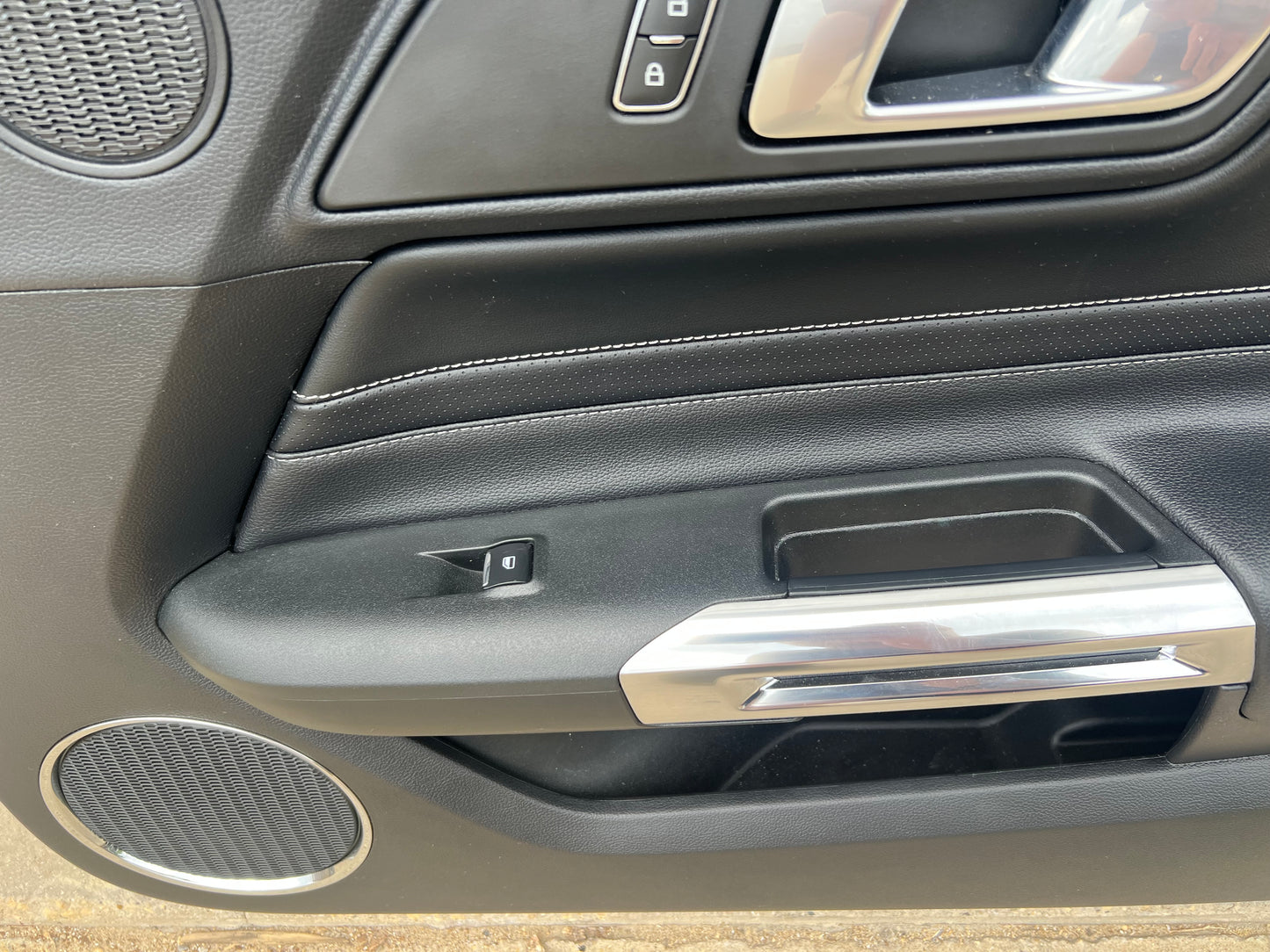 2018-2023 Mustang GT V6 EcoBoost RH Passenger Leather Insert Door Panel Soft