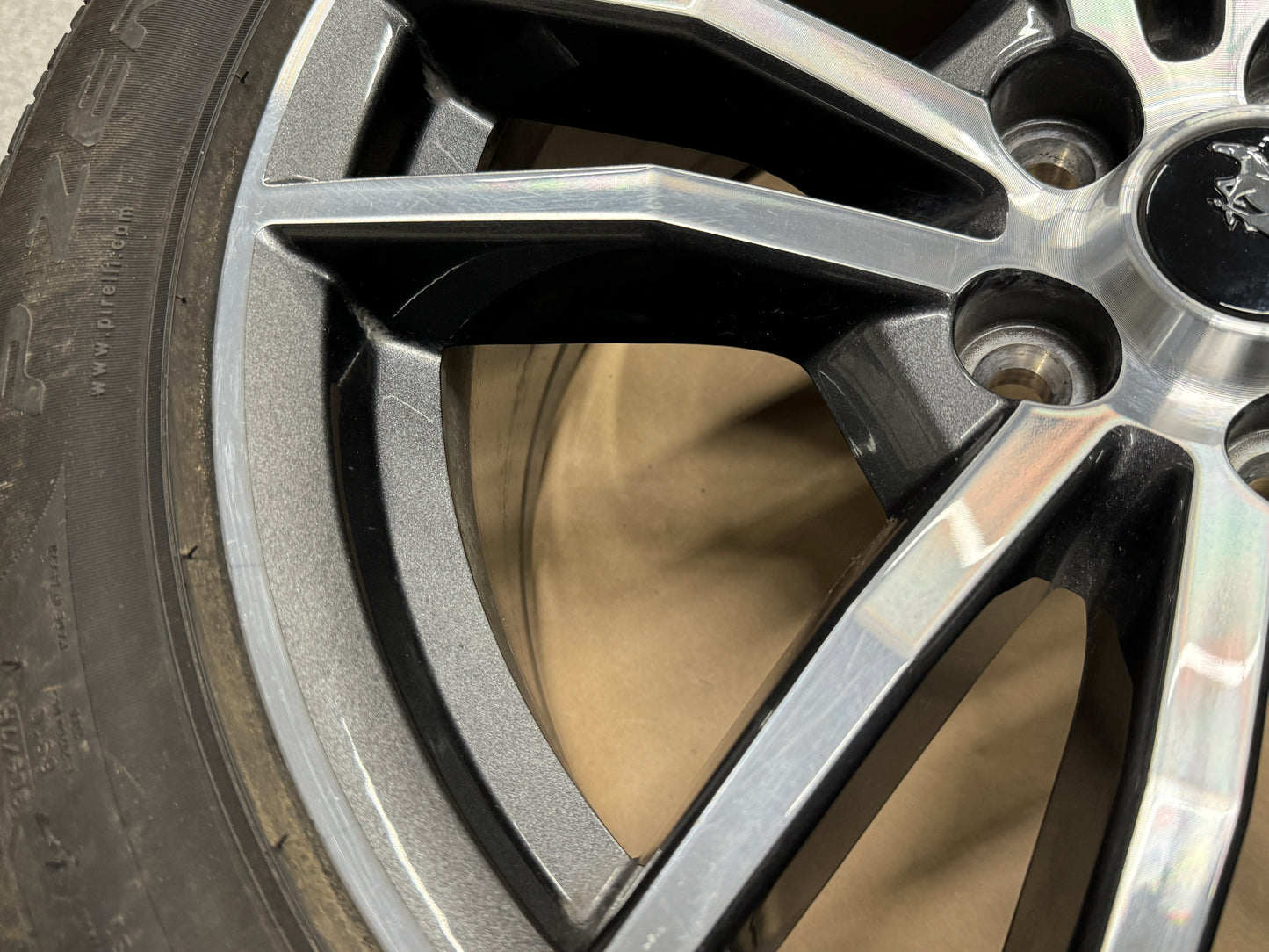 2015-2017 Ford Mustang GT 5.0 18x8" Wheel Pirelli Pzero 235/50/18 13k miles