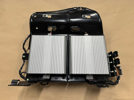 2007-2009 Ford Mustang Shelby GT500 4 Subwoofer Amps and Bracket - OEM