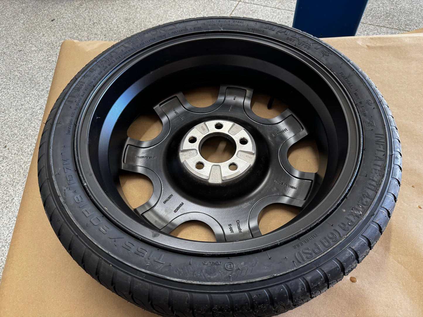 2015-2026 Ford Mustang GT Spare Tire 155/60/18 "Black" - OEM