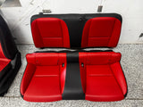 2010-2015 Chevy Camaro SS Black Orange Leather Seats Front & Rear Coupe - OEM
