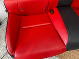 2010-2015 Chevy Camaro SS Black Orange Leather Seats Front & Rear Coupe - OEM