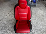 2010-2015 Chevy Camaro SS Black Orange Leather Seats Front & Rear Coupe - OEM