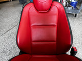 2010-2015 Chevy Camaro SS Black Orange Leather Seats Front & Rear Coupe - OEM