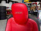 2010-2015 Chevy Camaro SS Black Orange Leather Seats Front & Rear Coupe - OEM