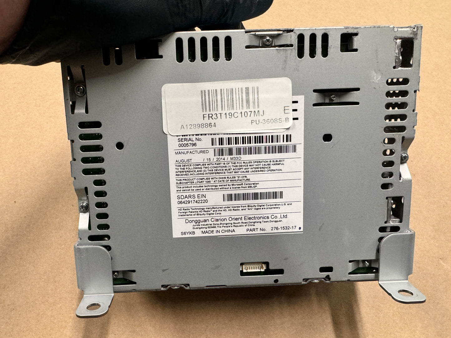 2015 Ford Mustang Radio Head Unit Touch Screen