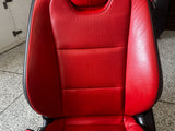2010-2015 Chevy Camaro SS Black Orange Leather Seats Front & Rear Coupe - OEM