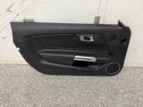 2018-2023 Ford Mustang GT LH Driver Leather Insert Door Panel Grey Stitching