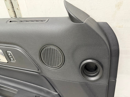 2018-2023 Ford Mustang GT LH Driver Leather Insert Door Panel Grey Stitching