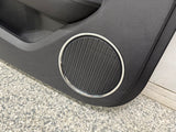 2018-2023 Ford Mustang GT LH Driver Leather Insert Door Panel Grey Stitching