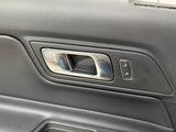 2018-2023 Ford Mustang GT LH Driver Leather Insert Door Panel Grey Stitching