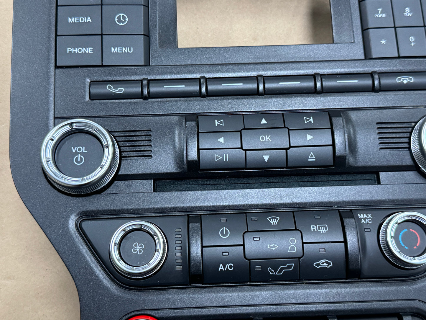 2015-2017 Ford Mustang GT Face Plate Radio Trim Piece 13k miles