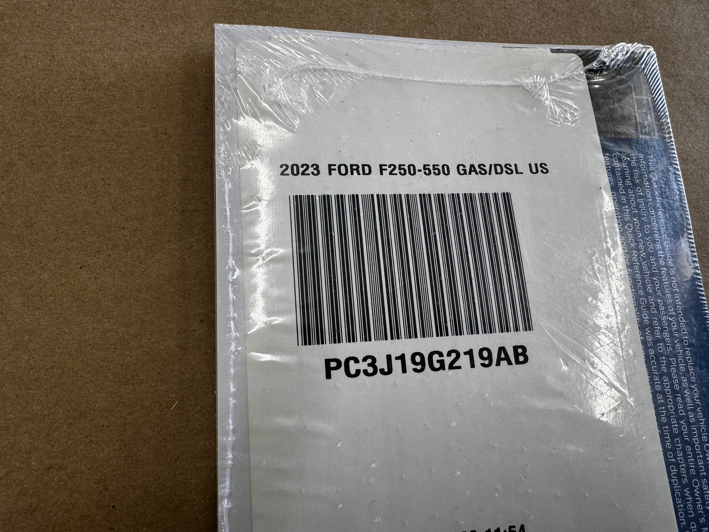 2023 Ford F-250 Supplemental Owners Guide And Literature "Sealed" - OEM