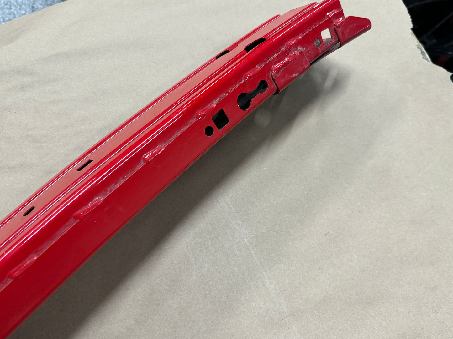 2015-2017 Ford Mustang GT Front Bumper Support Reinforcement Red