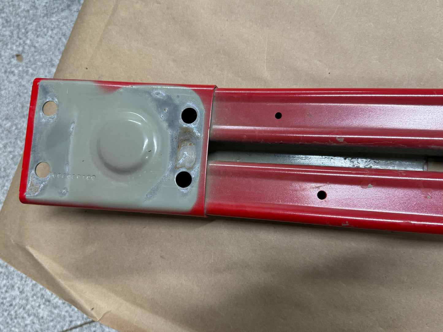 2015-2017 Ford Mustang GT Front Bumper Support Reinforcement Red
