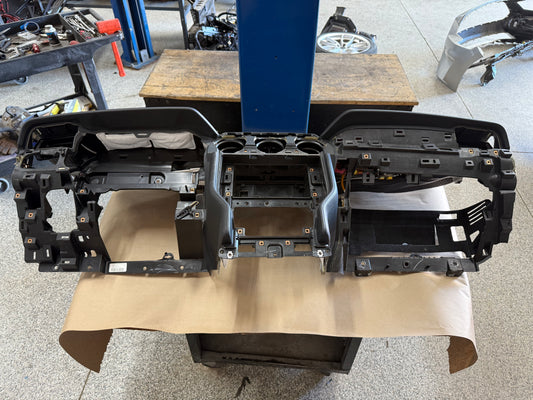 2018-2023 Ford Mustang GT 5.0 Leather Dash Pad Frame "Red Stitch"