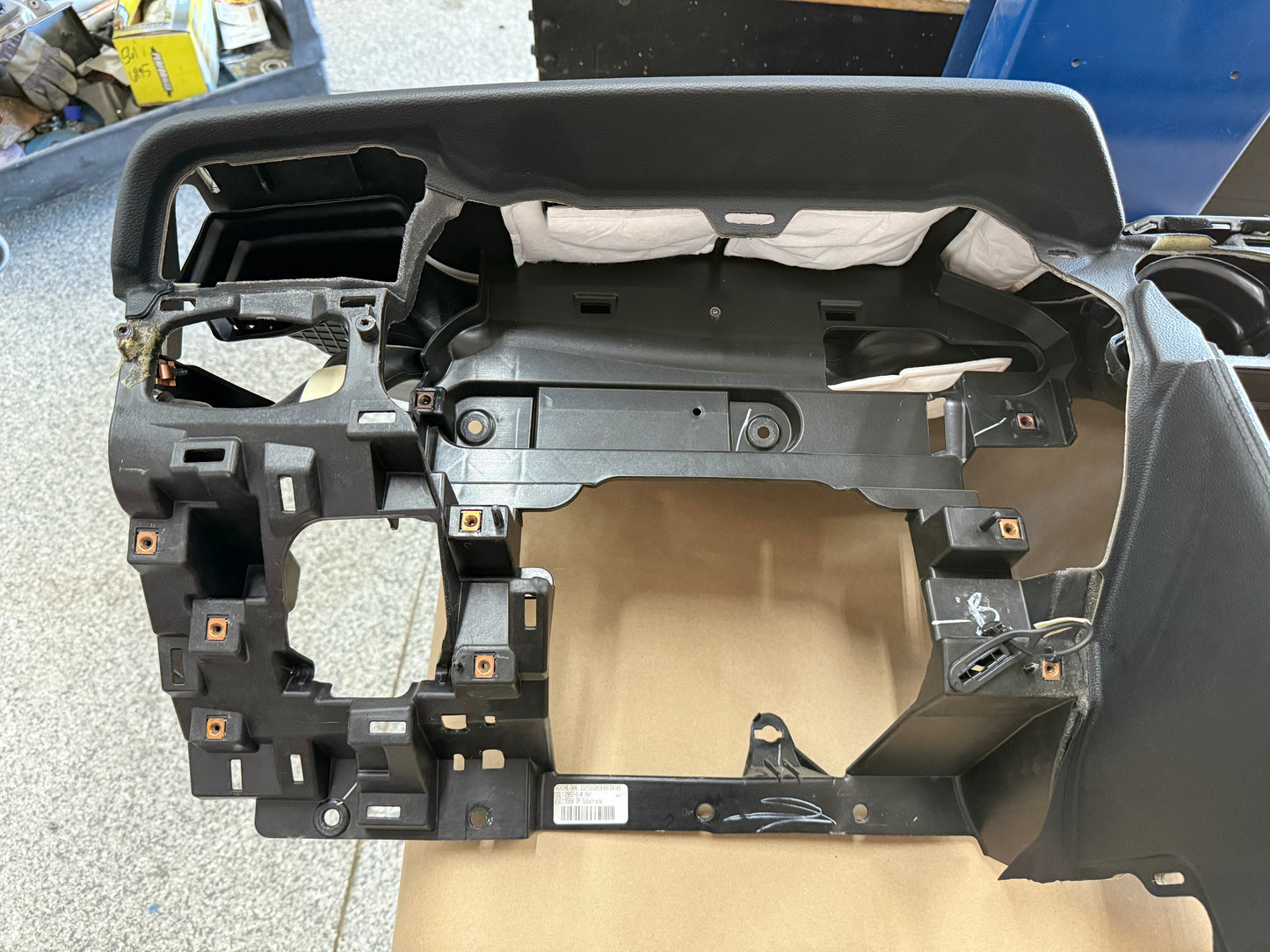2018-2023 Ford Mustang GT 5.0 Leather Dash Pad Frame "Red Stitch"