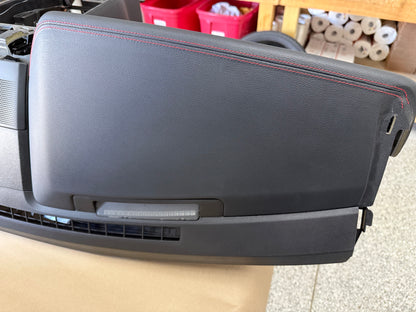 2018-2023 Ford Mustang GT 5.0 Leather Dash Pad Frame "Red Stitch"