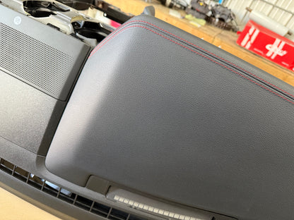 2018-2023 Ford Mustang GT 5.0 Leather Dash Pad Frame "Red Stitch"