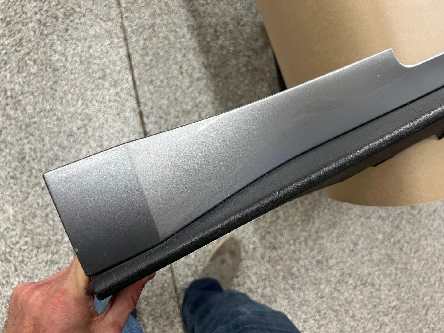 2015-2023 Ford Mustang GT Ecoboost LH Driver Side Skirt Molding "Silver"