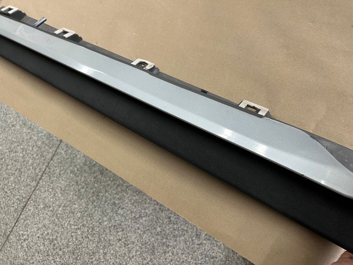 2015-2023 Ford Mustang GT Ecoboost LH Driver Side Skirt Molding "Silver"