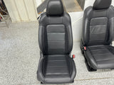 2015-2017 Ford Mustang GT Black Leather Front & Rear Seats Power Premium