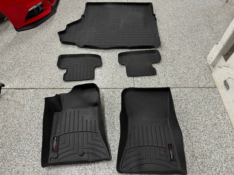 2015-2023 Ford Mustang GT Ford Weather Tech Front Rear Trunk Floor Mats Subwoofe