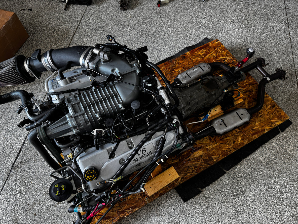 2004 Mustang Cobra SVT Supercharged 4.6 DOHC Engine Drivetrain T 56 22k Miles