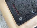 2015-2023 Ford Mustang California Special Front Floor Mats Carpet "Red Stitch"