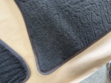 2015-2023 Ford Mustang California Special Front Floor Mats Carpet "Red Stitch"