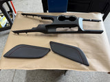 2018-2023 Mustang GT Center Console Top Interior Trim Pieces Leather Red Stitch