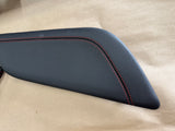 2018-2023 Mustang GT Center Console Top Interior Trim Pieces Leather Red Stitch