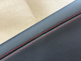 2018-2023 Mustang GT Center Console Top Interior Trim Pieces Leather Red Stitch