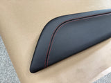 2018-2023 Mustang GT Center Console Top Interior Trim Pieces Leather Red Stitch