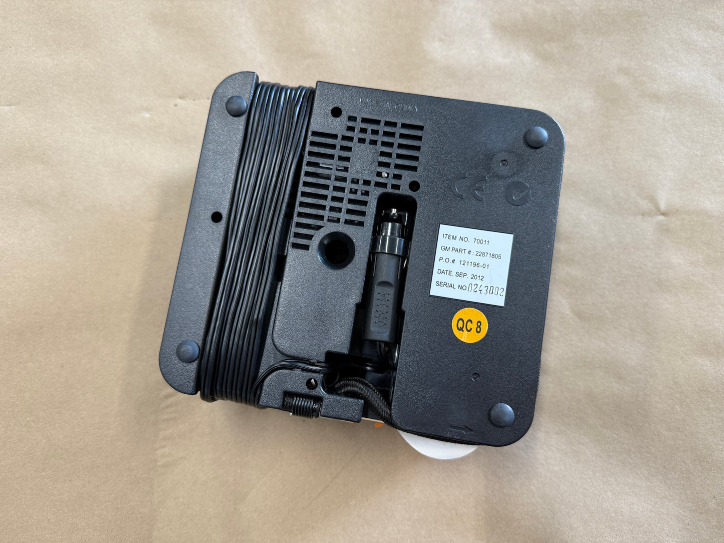 2012-2015 Chevrolet Camaro SS Tire Inflator Kit