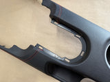 2018-2023 Mustang GT Center Console Top Interior Trim Pieces Leather Red Stitch
