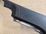 2018-2023 Mustang GT Center Console Top Interior Trim Pieces Leather Red Stitch