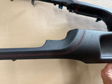 2018-2023 Mustang GT Center Console Top Interior Trim Pieces Leather Red Stitch