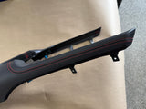 2018-2023 Mustang GT Center Console Top Interior Trim Pieces Leather Red Stitch