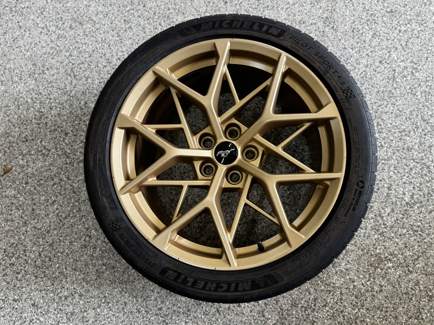 2021-2023 Mustang Mach One Wheels Bronze 19x10.5 19x11 Michelin Pilot Sports 4S