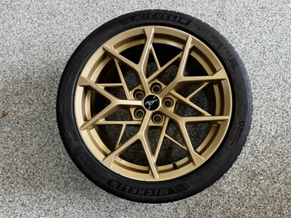 2021-2023 Mustang Mach One Wheels Bronze 19x10.5 19x11 Michelin Pilot Sports 4S