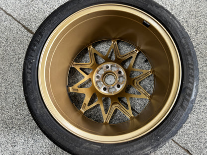 2021-2023 Mustang Mach One Wheels Bronze 19x10.5 19x11 Michelin Pilot Sports 4S