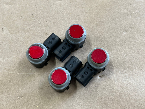 2015-2021 Ford Mustang GT Parking Assist Sensors (4) D4 Rapid Red