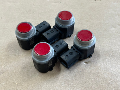 2015-2021 Ford Mustang GT Parking Assist Sensors (4) D4 Rapid Red