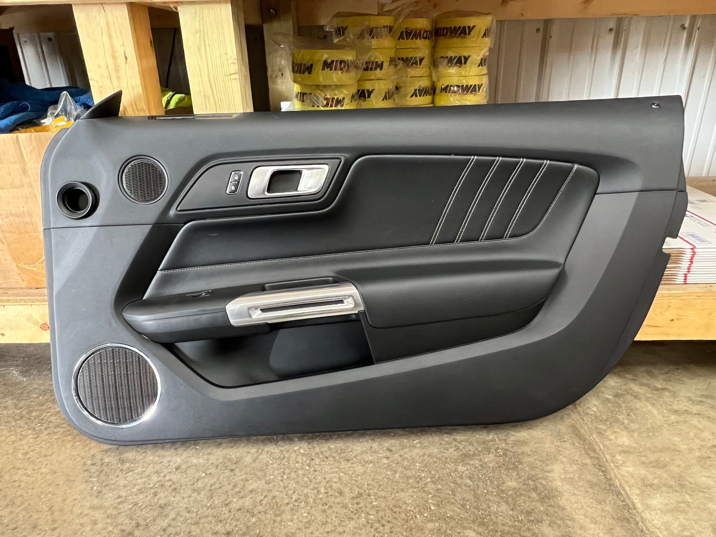 2018-2021 Mustang GT V6 EcoBoost RH Passenger Leather Insert Door Panel Soft