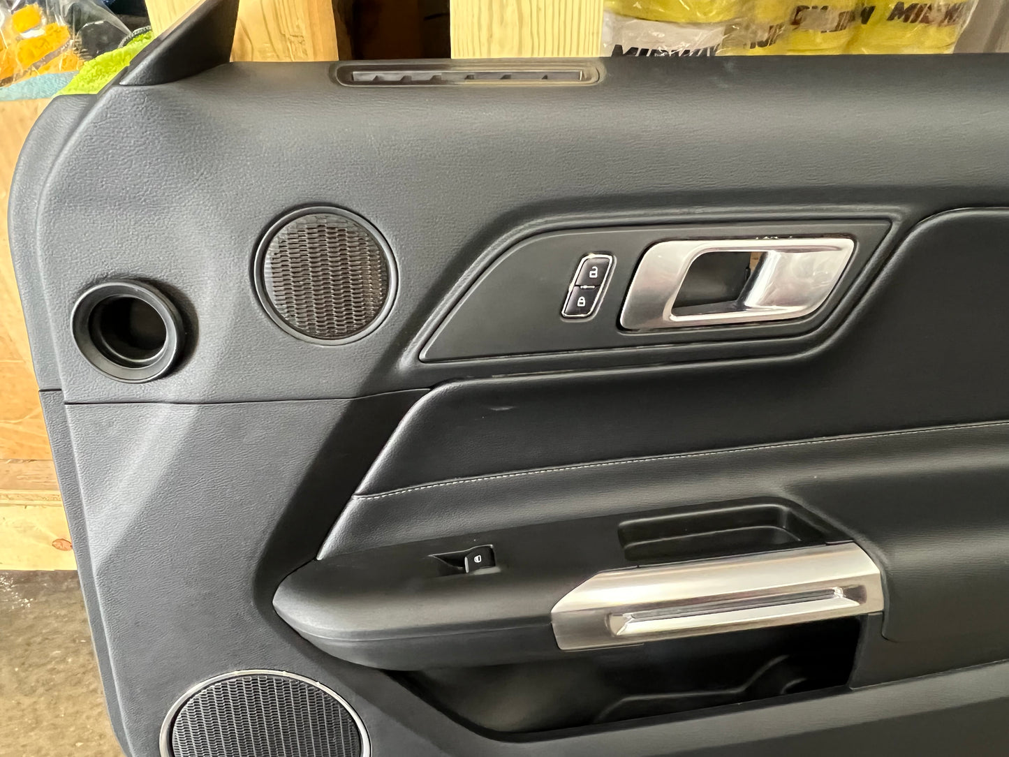 2018-2021 Mustang GT V6 EcoBoost RH Passenger Leather Insert Door Panel Soft